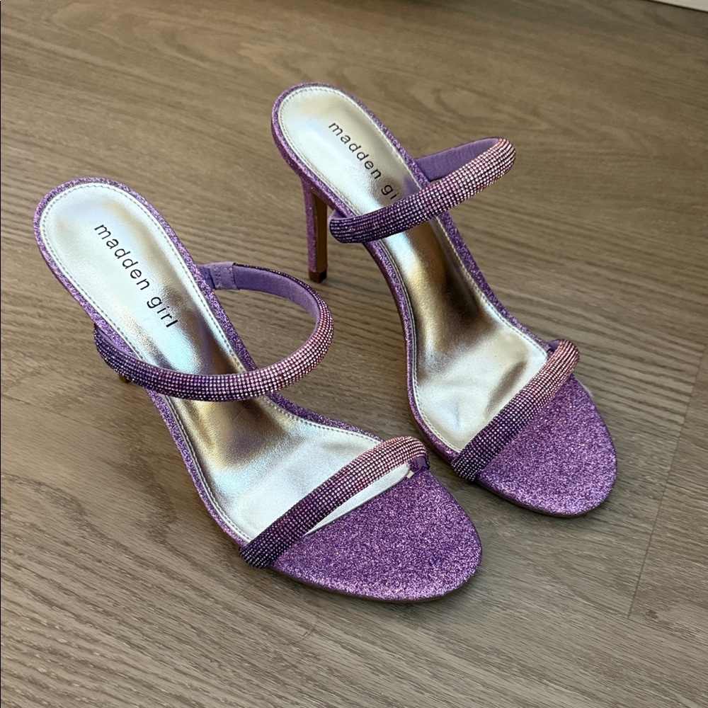 Steve Madden Sparkly Purple Heels / brand new never worn / size 9.5